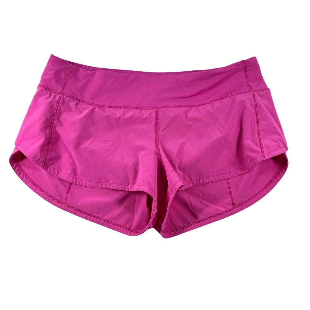 lululemon Speed Up Short 8 Sonic Pink 2.5 Inch Inseam Running Workout Active